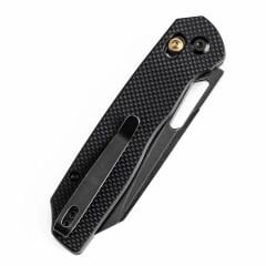 Tenable Shard | Çapraz Kilitli | Siyah G10 Sap | Siyah Kaplama 14C28N Çelik Çakı | T1006V1