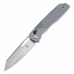 Tenable Shard | Gri Alüminyum Sap | Taşlanmış 14C28N Çelik Çakı | T1006V4