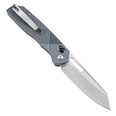 Tenable Shard | Gri Alüminyum Sap | Taşlanmış 14C28N Çelik Çakı | T1006V4