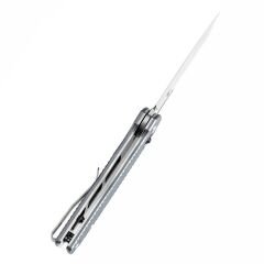 Tenable Shard | Gri Alüminyum Sap | Taşlanmış 14C28N Çelik Çakı | T1006V4