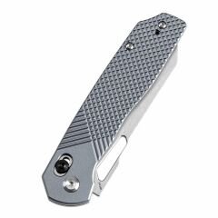 Tenable Shard | Gri Alüminyum Sap | Taşlanmış 14C28N Çelik Çakı | T1006V4