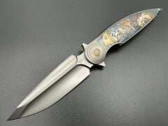 Rike Rk-Viper 2-B | Limitli Özel Üretim | Titanyum İntegral Sap | Bohler M398 Çelik Çakı | RK-14218-2