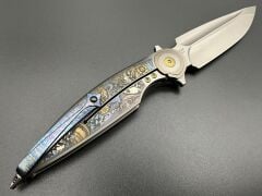 Rike Rk-Viper 2-B | Limitli Özel Üretim | Titanyum İntegral Sap | Bohler M398 Çelik Çakı | RK-14218-2