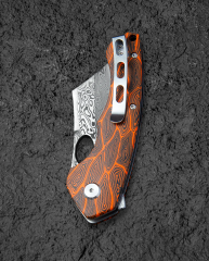 BESTECH Skirmish | G10 Sap | Damascus Çelik Çakı | BL07D