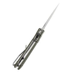 Tenable Fenrir | Üstten Kilitli | Balık Pul Desenli Yeşil Eloksallı Alüminyum Sap | Taşlanmış Nitro-V Bıçak Çelik Çakı | B1034H7