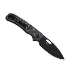 Kizer Outposter | Girdap Desenli Mikarta Sap | Nitro-V + PVD Kaplama Çelik Çakı | V3802BDA2
