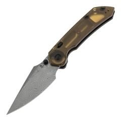 Tenable Fenrir | Amber PEI ( Ultem ) Sap | Damascus Çelik Çakı | B1034H6