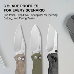 Kizer Drop Bear® 2 | Mikarta Sap | Nitro-V Çelik Çakı | V3619.2CC1