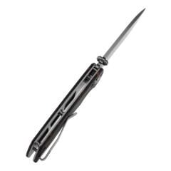 Tenable Kryo | Çapraz Kilitli | Kırmızı ve Siyah G-mascus Sap | Taşlanmış 14C28N Çelik Çakı | T1001V11