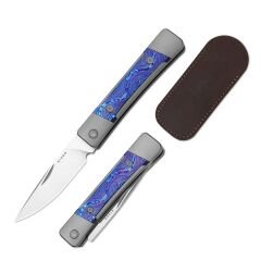 Kizer Little Grand | M390 | Titanium & Titanium Damascus | KizerB™ 2670A3 | Limited