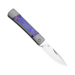 Kizer Little Grand | Titanyum + Timascus Sap | M390 Çelik Çakı | Limitli Üretim | Ki2670A3