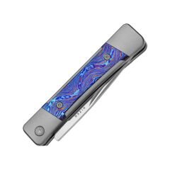 Kizer Little Grand | Titanyum + Timascus Sap | M390 Çelik Çakı | Limitli Üretim | Ki2670A3