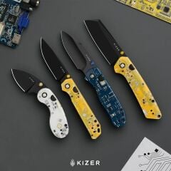 Kizer Drop Bear® PCB | Reçine ve PCB Sap | CPM Cruwear Çelik Çakı | Ki3619BDA7