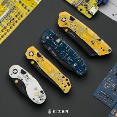 Kizer Drop Bear® PCB | Reçine ve PCB Sap | CPM Cruwear Çelik Çakı | Ki3619BDA7