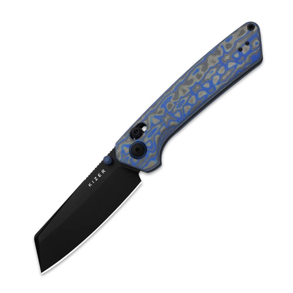 Kizer Madrac | Girdap Desenli Mikarta Sap | Nitro-V Çelik Çakı | V3693A4