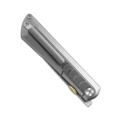 Kizer Quoll | Titanyum + Gökkuşağı Damascus Sap | S45VN Çelik Çakı | Ki3733A1