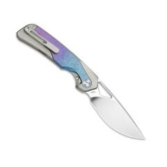 Kizer Topsail | S45VN | Titanium & Crystallized Titanium | Front Flipper | KizerB™ 3735A1