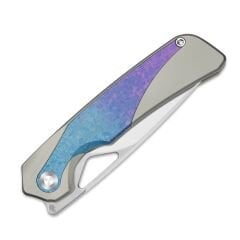 Kizer Topsail | S45VN | Titanium & Crystallized Titanium | Front Flipper | KizerB™ 3735A1