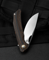 BESTECH FALKO BL01D Ara Katman, Karbon Fiber Ve G10 Saplı 3,54'' 154CM Bıçak