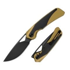 Kizer Topsail | Titanyum + Stark Siyah Zirkonyum Sap | M390 Çelik Çakı | Ki3735A3