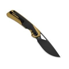 Kizer Topsail | M390 | Titanium + Stark Black Zirconium | Matte DLC Ultra | Front Flipper | KizerB™ 3735A3