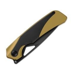 Kizer Topsail | M390 | Titanium + Stark Black Zirconium | Matte DLC Ultra | Front Flipper | KizerB™ 3735A3