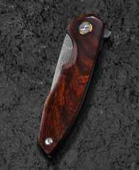 BESTECH BAMBI BL08F 3.11'' Şam Çelik Bıçak Demir Ahşap Sap