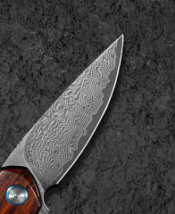 BESTECH BAMBI BL08E 3.11'' Şam Çelik Bıçak Demir Ahşap Sap