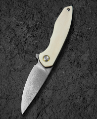 BESTECH BAMBI BL08C 3.11'' Şam Çelik Bıçak Öküz Kemik Sapı