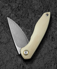 BESTECH BAMBI BL08C 3.11'' Şam Çelik Bıçak Öküz Kemik Sapı