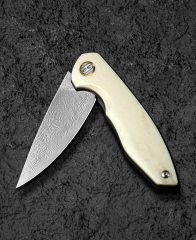 BESTECH BAMBI BL08C 3.11'' Şam Çelik Bıçak Öküz Kemik Sapı