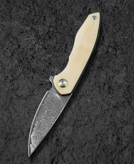 BESTECH BAMBI BL08B 3.11'' Şam Çelik Bıçak Öküz Kemik Sapı