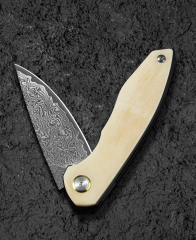BESTECH BAMBI BL08B 3.11'' Şam Çelik Bıçak Öküz Kemik Sapı