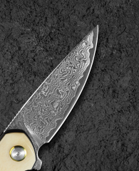 BESTECH BAMBI BL08B 3.11'' Şam Çelik Bıçak Öküz Kemik Sapı