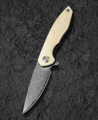 BESTECH BAMBI BL08B 3.11'' Şam Çelik Bıçak Öküz Kemik Sapı