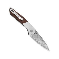 Kizer Spitfire | Damascus Steel | Aluminum & Mkuruti Wood | KizerV™ 3690A3