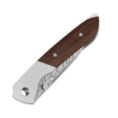 Kizer Spitfire | Damascus Steel | Aluminum & Mkuruti Wood | KizerV™ 3690A3