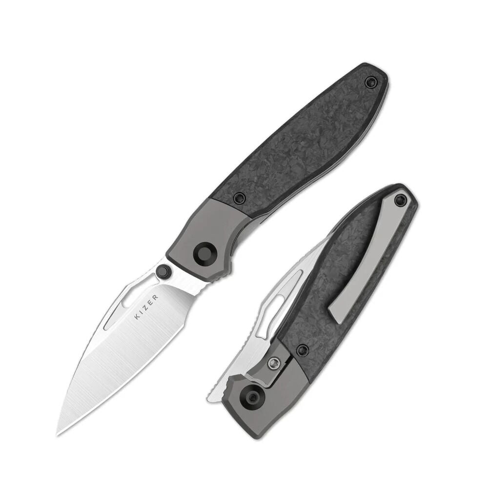 Shrike | S45VN | Titanium & Carbon Fiber | Front Flipper | Ki3746A1