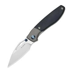 Shrike | S45VN | Titanium & Richlite | Front Flipper | Ki3746A3