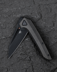 BESTECH VK-Navi | Siyah Bronz Titanyum Sap | M-CUT Çelik Çakı | BT2404A