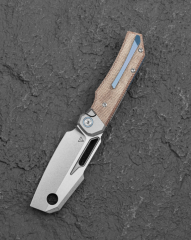 BESTECH Nyrrdreki | Titanyum + Mikarta Kakmalı Sap | M390 Çelik Çakı | BT2607A