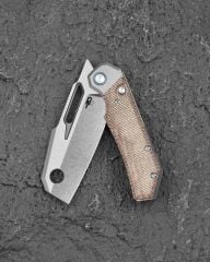 BESTECH Nyrrdreki | Titanyum + Mikarta Kakmalı Sap | M390 Çelik Çakı | BT2607A
