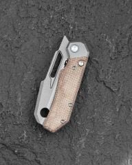 BESTECH Nyrrdreki | Titanyum + Mikarta Kakmalı Sap | M390 Çelik Çakı | BT2607A