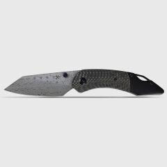 Kansept K9 | Karbon Fiber/G10 + Titanyum Sap | Damascus Çelik Çakı | K1151A4