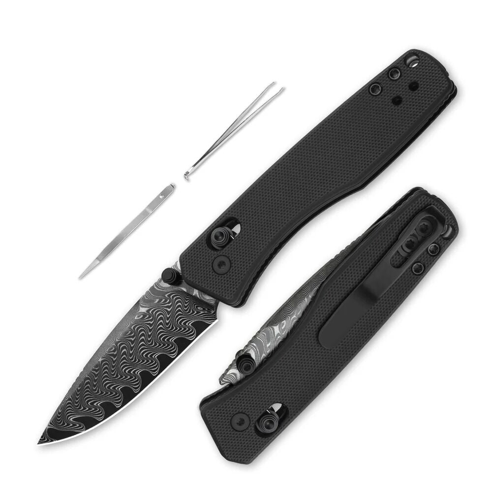 Kizer Aegis | G10 Sap | Damascus Çelik Çakı | V3774A2