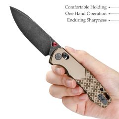 Trivisa Dragonfly-Z | Axis Lock | Titanyum Sap | M390 Çelik Çakı | JM03-ZT-M