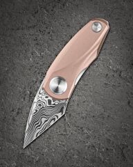 BESTECH Tulip | Titanyum Sap Damasteel Çelik Mini Çakı | BT1913I