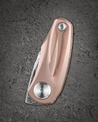 BESTECH Tulip | Titanyum Sap Damasteel Çelik Mini Çakı | BT1913I