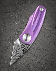 BESTECH Tulip | Titanyum Sap | Damasteel Çelik Mini Çakı | BT1913H