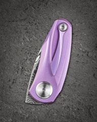 BESTECH Tulip | Titanyum Sap | Damasteel Çelik Mini Çakı | BT1913H